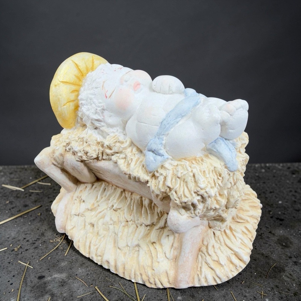 Dreamsicles Nativity Baby‎ Jesus 1995 Signed Kristin Haynes Figurine Circus VTG